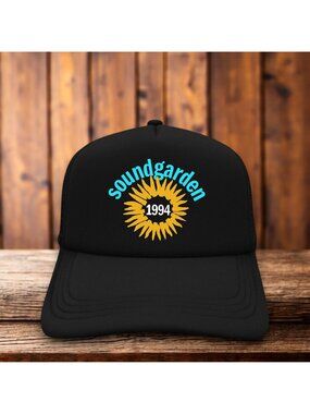 1994 Soundgarden Superunknown Unisex Trucker Hat Black 90s Grunge Metal